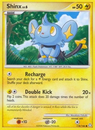 Shinx 118  - Reverse Holofoil Legends Awakened - Common