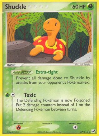 Shuckle 047  - Reverse Holofoil Unseen Forces - Uncommon