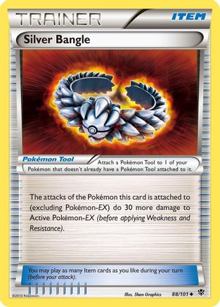 Silver Bangle 088/101  - Reverse Holofoil Plasma Blast - Uncommon