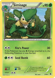 Simisage 002  - Reverse Holofoil Emerging Powers - Rare