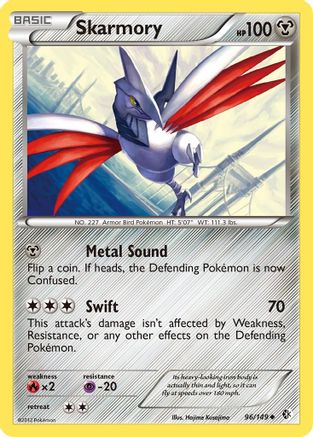 Skarmory (96) 096  Boundaries Crossed - Uncommon