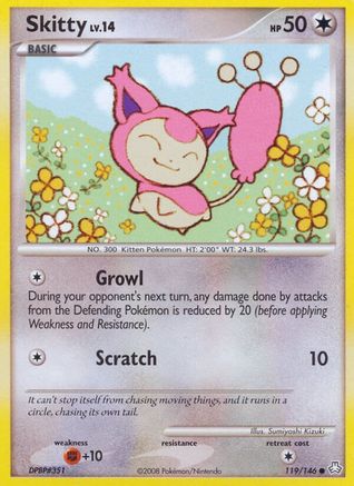Skitty 119/146  - Reverse Holofoil Legends Awakened - Common