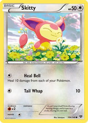 Skitty 104/146  - Reverse Holofoil XY Base Set - Common