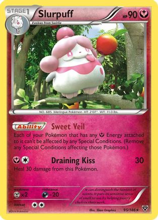 Slurpuff 095/146  - Reverse Holofoil XY Base Set - Holo Rare