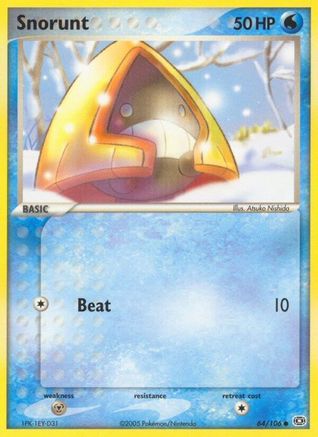 Snorunt 064  Emerald - Common