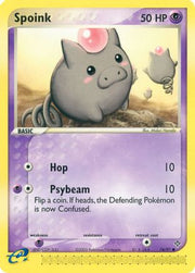 Spoink 074/97  - Reverse Holofoil Dragon - Common