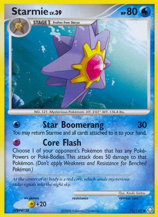 Starmie 071  - Reverse Holofoil Legends Awakened - Uncommon