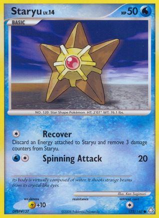 Staryu 122  - Reverse Holofoil Legends Awakened - Common