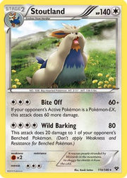 Stoutland 110  XY Base Set - Rare