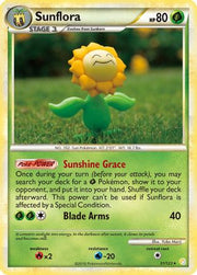Sunflora 031  HeartGold SoulSilver - Rare