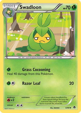 Swadloon (6) 006  - Reverse Holofoil Emerging Powers - Uncommon