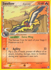 Swellow (Delta Species) 040  Dragon Frontiers - Uncommon