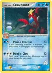 Team Aqua's Crawdaunt 014/95  Team Magma vs Team Aqua - Rare