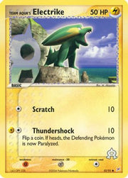 Team Aqua's Electrike 052/95  - Reverse Holofoil Team Magma vs Team Aqua - Common