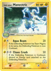 Team Aqua's Manectric 029/95  - Reverse Holofoil Team Magma vs Team Aqua - Uncommon