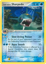 Team Aqua's Sharpedo 018/95  - Reverse Holofoil Team Magma vs Team Aqua - Rare