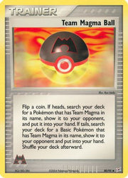 Team Magma Ball 080  - Reverse Holofoil Team Magma vs Team Aqua - Uncommon