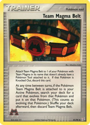 Team Magma Belt 081  - Reverse Holofoil Team Magma vs Team Aqua - Uncommon