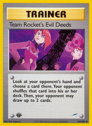Team Rocket's Evil Deeds 103  - 1st Edition Neo Destiny - Uncommon