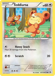 Teddiursa RC15/RC25  - Holofoil Legendary Treasures Radiant Collection - Common