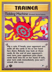 Tickling Machine 119/132  - 1st Edition Gym Heroes - Uncommon