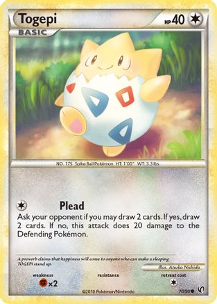 Togepi 070/90  - Reverse Holofoil Undaunted - Common