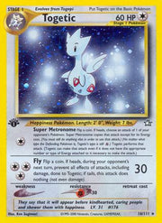 Togetic 016/111  - Unlimited Holofoil Neo Genesis - Holo Rare