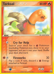 Torkoal 027  - Reverse Holofoil Legend Maker - Rare