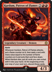 Kardum, Patron of Flames (HBG-058) - Alchemy Horizons: Baldur's Gate