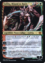 Lukka, Bound to Ruin (PRE-207S) - Phyrexia: All Will Be One Promos Foil