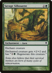 Savage Silhouette (ZEN-181) - Zendikar Foil
