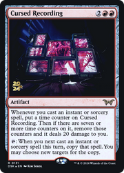 Cursed Recording (PRE-131) - Duskmourn: House of Horror Promos Foil