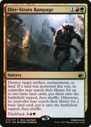 Dire-Strain Rampage (PPMID-219) - Innistrad: Midnight Hunt Promos