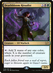 Deathbloom Ritualist (PPBRO-208P) - The Brothers' War Promos