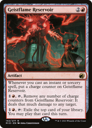 Geistflame Reservoir (PPMID-142) - Innistrad: Midnight Hunt Promos Foil