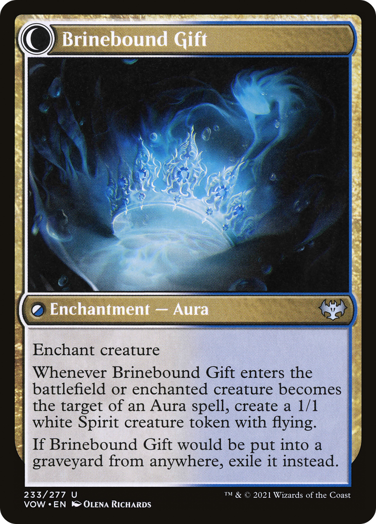 Brine Comber // Brinebound Gift (VOW-233) - Innistrad: Crimson Vow: (Double Faced Transform) Foil
