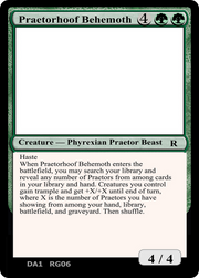 Praetorhoof Behemoth (UNK-RG06A) - Unknown Event