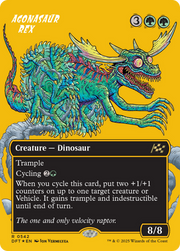 Agonasaur Rex (Borderless) (First-Place Foil) (DFT-542) - Aetherdrift (Borderless) Foil