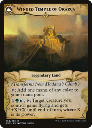 Hadana's Climb // Winged Temple of Orazca (RIX-158) - Rivals of Ixalan: (compasslanddfc)