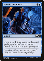 Frantic Inventory (M21-050) - Core Set 2021 Foil