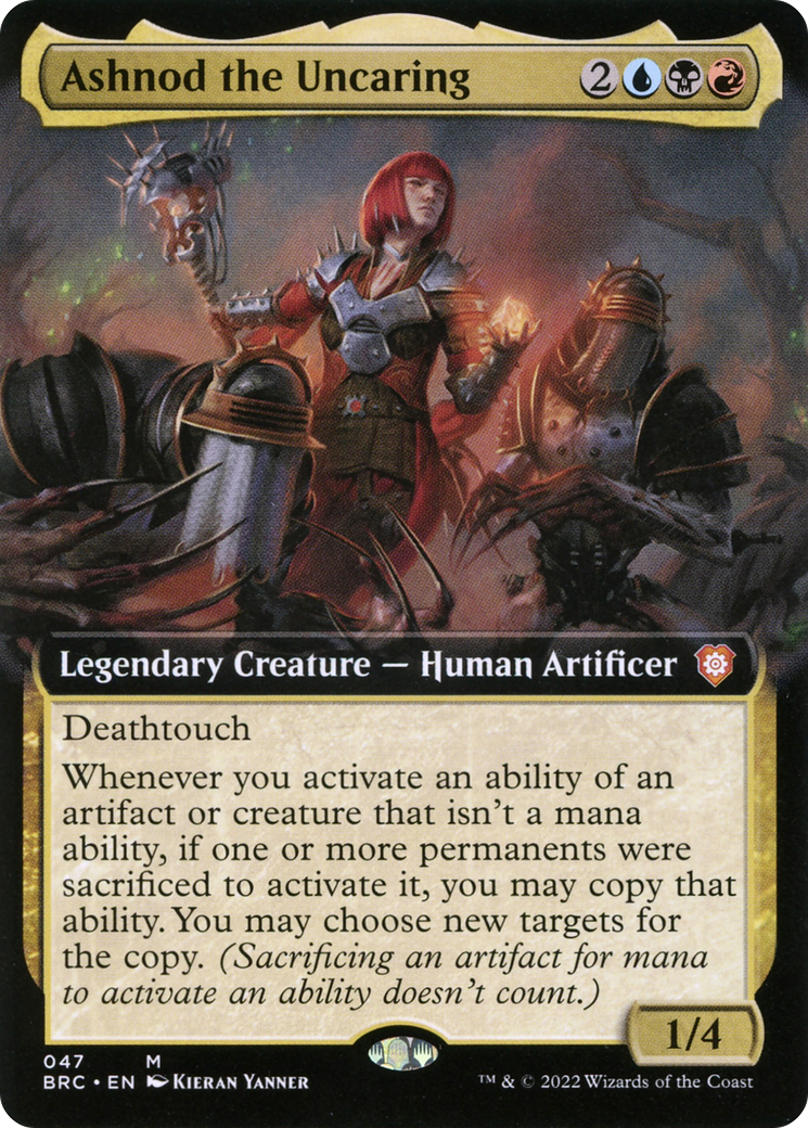 Ashnod the Uncaring (BRC-047) - The Brothers' War Commander: (Extended Art)