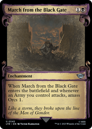 March from the Black Gate (LTR-545) - The Lord of the Rings: Tales of Middle-earth: (Showcase)