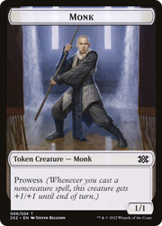 Monk (T2X2-006) - Double Masters 2022 Tokens Foil