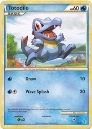 Totodile (#14) 014  HGSS Trainer Kit Gyarados & Raichu - Common