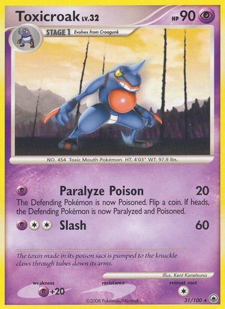 Toxicroak 031  Majestic Dawn - Rare