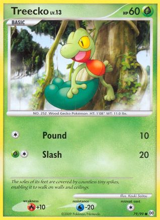Treecko (79) 079/99  - Reverse Holofoil Arceus - Common