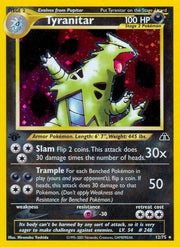 Tyranitar (12) 012/75  - Unlimited Holofoil Neo Discovery - Holo Rare