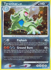 Tyranitar 017  - Reverse Holofoil Mysterious Treasures - Holo Rare