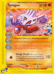 Tyrogue 063  - Reverse Holofoil Aquapolis - Uncommon