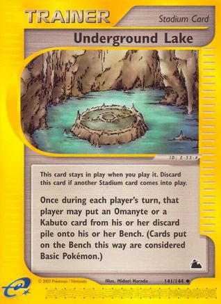 Underground Lake 141  - Reverse Holofoil Skyridge - Uncommon